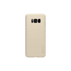 Husa Compatibila cu Samsung Galaxy S8+ Plus G955 + Folie Protectie-Nillkin Frosted Shield Gold