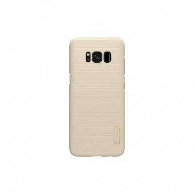 Husa Samsung Galaxy S8+ Plus + Folie Protectie-Nillkin Frosted Shield Auriu foto