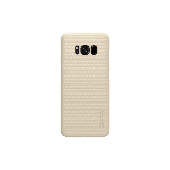 Husa Compatibila cu Samsung Galaxy S8+ Plus G955 + Folie Protectie-Nillkin Frosted Shield Gold