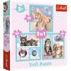 Puzzle Trefl 3in1 Pisicute Dragalase Copii, Joc Educativ, 3 Puzzle-uri in Set, Calitate Premium, Piese Rezistente