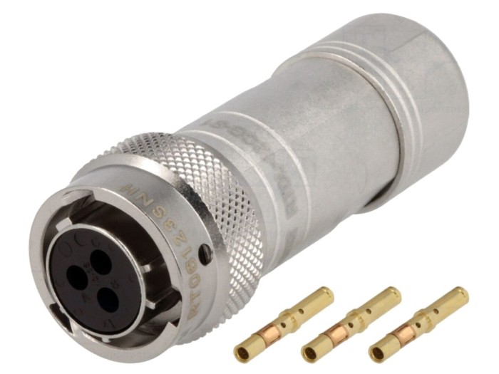 Conector circular RT360 mamă 3 pini 13A
