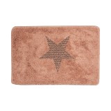Covoras baie textil maro roz 58x38x1 cm