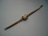 Ceas dame mecanic Zarja 16 jewels, carcasa aurita Au 12.5, functioneaza, Analog, Casual, Placat cu aur