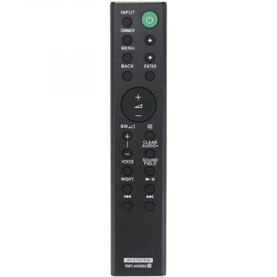 Telecomanda pentru soundbar Sony RMT-AH200U, x-remote, Negru foto