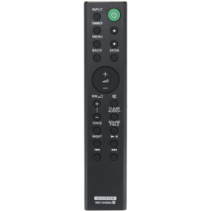 Telecomanda pentru soundbar Sony RMT-AH200U, x-remote, Negru