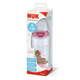 Cumpara ieftin Biberon PP 300 ml + tetina din silicon, 6-18 luni, First Choice Disney Bambi, Nuk