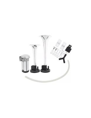 Claxon auto 2 trompete premium, compresor aer inclus, 12V foto