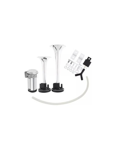 Claxon auto 2 trompete premium, compresor aer inclus, 12V