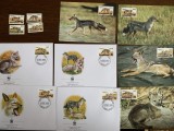 nigeria - serie 4 timbre MNH, 4 FDC, 4 maxime, fauna wwf