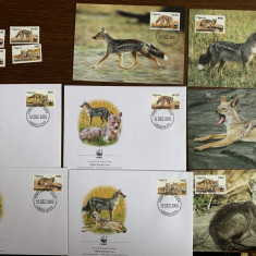 nigeria - serie 4 timbre MNH, 4 FDC, 4 maxime, fauna wwf