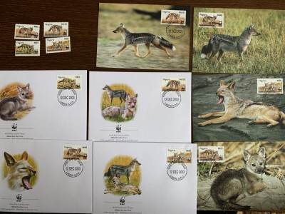 nigeria - serie 4 timbre MNH, 4 FDC, 4 maxime, fauna wwf foto