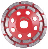 Strend Pro Premium CGW22, 125 mm, 2 r&acirc;nduriCup, disc de șlefuit diamantat, pentru beton, r&acirc;nd dublu