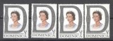 Dominica 1969 Queens x 4, MNH G.382, Nestampilat