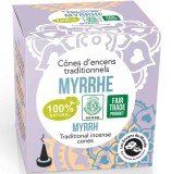 Conuri parfumate naturale - smirna, indiene, 12 buc., Aromandise