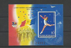 Romania MNH 1988 - Olimpiada Jocurile Olimpice Seul Seoul - LP 1209 (vezi descr) foto