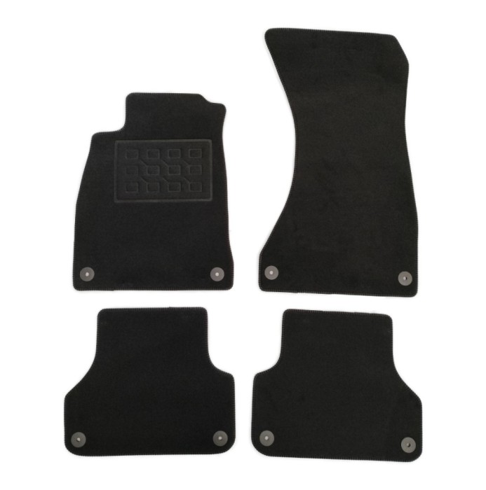 Covorase mocheta Audi A4 (B9) 2015-prezent, Sedan, Avant, Negre, set de 4 Buc. AutoDrive ProParts