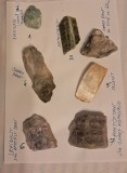 Lot de 7 minerale