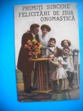 HOPCT 426 D PRIMITI SINCERE FELICITARI-ZIUA ONOMASTICA-1930-FELICITARE-CIRCULATA