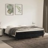 VidaXL Saltea de pat cu arcuri, negru, 160x220x20 cm, catifea 4016626
