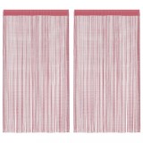 Cumpara ieftin Perdele sir 2 buc Roz 100x250 cm