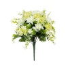 Buchet decorativ artificial, 34 cm, Alb, ATU-082693, Oem