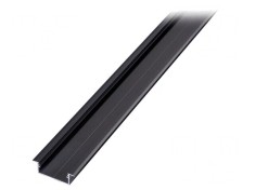 Profil aluminiu anodizat negru pentru module LED, 2m VARIO30-06