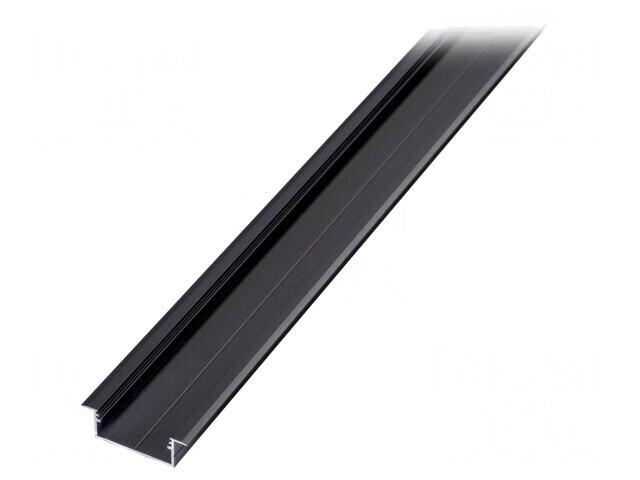 Profil aluminiu anodizat negru pentru module LED, 2m VARIO30-06
