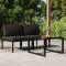 Gossi set mobilier de gradina cu perne, 3 piese, antracit, aluminiu