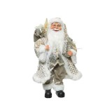 Figurina mica - Silver Santa | Kaemingk