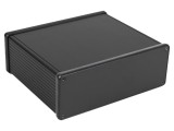 Carcasă Aluminiu Neagră cu Panou 160x191x66mm