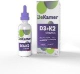 DeKamer D3 + K2 Picaturi | Vitamina D3 2000 IU + K2 | Copii de la 1 luna &amp; Adulti | 30 ml | Fara Lactoza | HUMANCARE