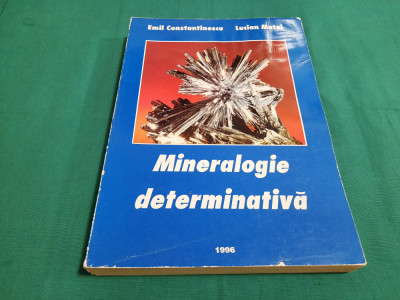 MINERALOGIE DETERMINATIVĂ / EMIL CONSTANTINESCU, LUCIAN MATEI/ 1996 foto