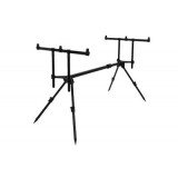 Rodpod Delphin Bronx 3 Posturi, 4 Picioare, Reglabil 80-130cm, Aluminiu, Negru, Husa Inclusa