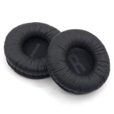 Set 2 bureti pentru casti JBL Junior 320BT / Junior 320 / JR310BT / JR310 / JR300BT / JR300 - Negru - Spuma cu memorie - Piele ecologica creponata