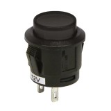 Intrerupator tip buton cu revenire Negru 12V 20A Garage AutoRide