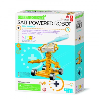 Kit constructie Robot alimentat cu sare, Stiinta Verde - Green Science foto
