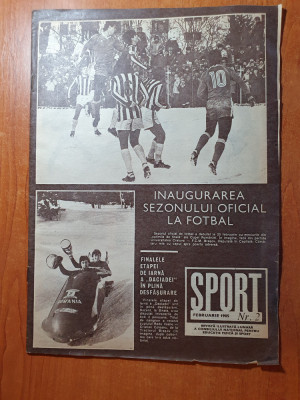 sport februarie 1985-sportul in jud.prahova,m.lucescu,silviu lung,nadia comaneci foto