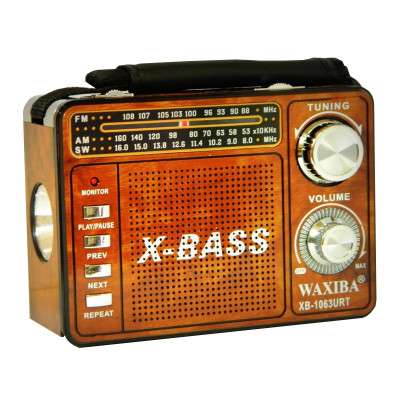 Radio portabil Waxiba XB-1063URT, 3 benzi, Maro foto