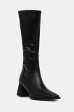 Vagabond Shoemakers ghete de piele HEDDA culoarea negru, cu toc drept, 5602-902-20