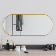 Oglinda de perete, auriu, 70x30 cm, ovala GartenMobel Dekor