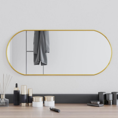Oglinda de perete, auriu, 70x30 cm, ovala GartenMobel Dekor foto