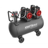 Compresor aer 100L fara ulei silentios 2x1500W 585 L min (KD1392)