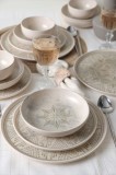 Keramika Set de vesela - Groundlace - 24 bucăți - 6 persoane - Stoneware