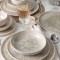 Keramika Set de vesela - Groundlace - 24 bucăți - 6 persoane - Stoneware