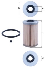 MAHLE KX 204D filtru combustibil