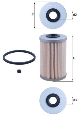MAHLE KX 204D filtru combustibil
