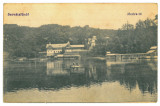 1119 - SOVATA, Mures, Boat on the lake, Romania - old postcard - used, Circulata, Printata
