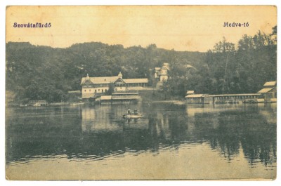 1119 - SOVATA, Mures, Boat on the lake, Romania - old postcard - used foto