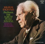 Vinil # LP "Japan Press" Beethoven*, Wilhelm Backhaus &lrm;&ndash; The Three Great Piano Sonatas (NM)