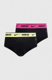 Cumpara ieftin Nike slip 2-pack barbati, culoarea negru